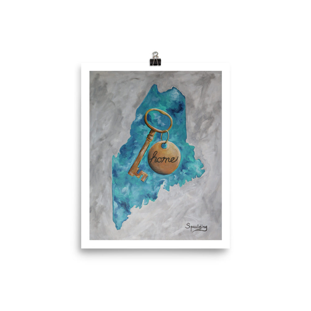 Maine 'home' Print